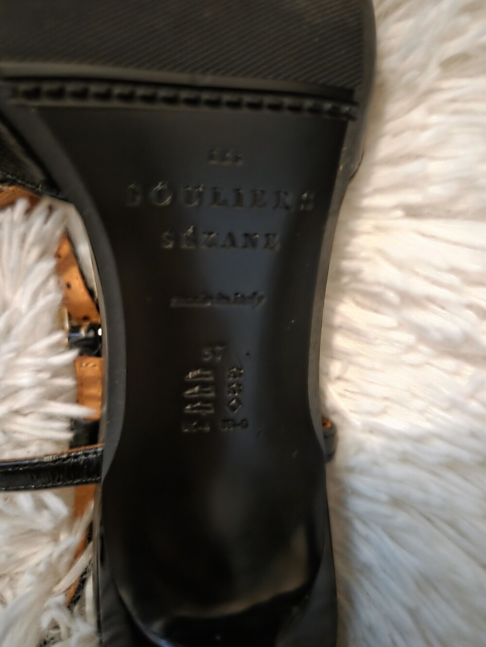 Sezane Selena Sandals in Vintage Black size 37 - Picture 12 of 13